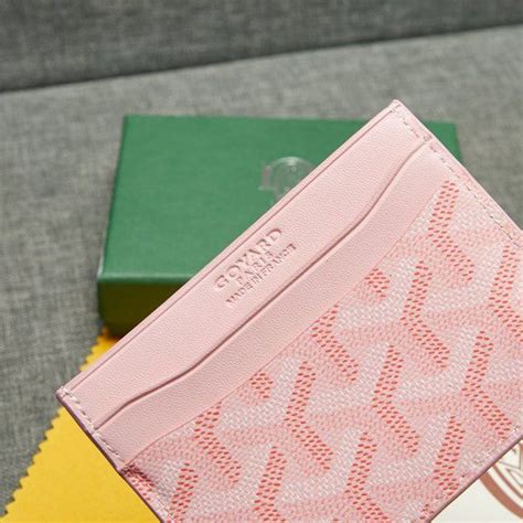 baby pink goyard|pink goyard cardholder.